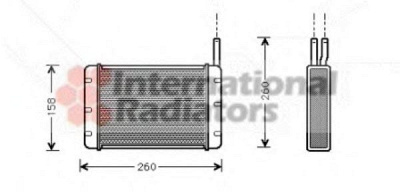 VAN WEZEL 18006131 -  Теплообменник, отопление салона
